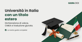 Enrolling at an Italian university with a foreign qualification: dichiarazione di valore, CIMEA and sworn translation