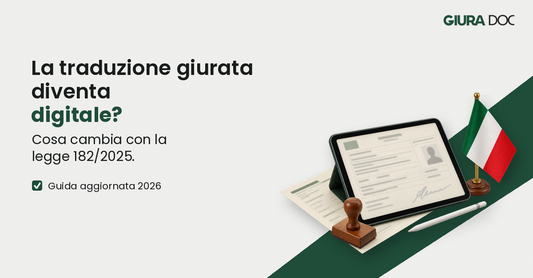 Traduzione giurata telematica: cosa cambia con la legge 182/2025