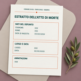 Traduzione giurata dell'atto di morte — Giuradoc