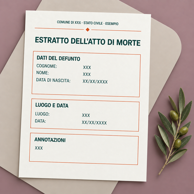 Traduzione giurata dell'atto di morte — Giuradoc