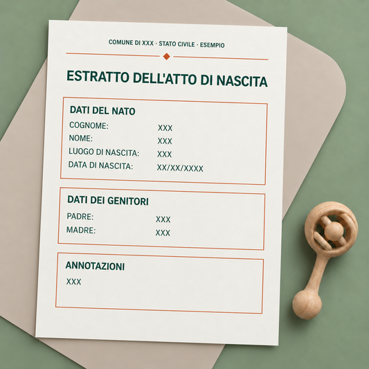 Traduzione giurata dell'atto di nascita — Giuradoc