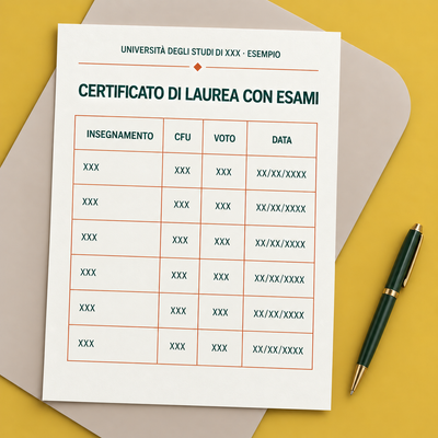 Traduzione giurata del certificato degli esami — Giuradoc