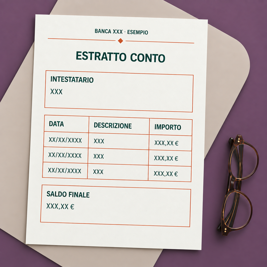 Traduzione giurata dell'estratto conto bancario — Giuradoc