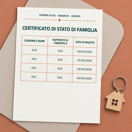Traduzione giurata del certificato di stato di famiglia — Giuradoc